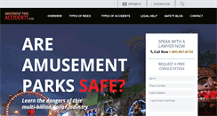 Desktop Screenshot of amusementparkaccidents.com